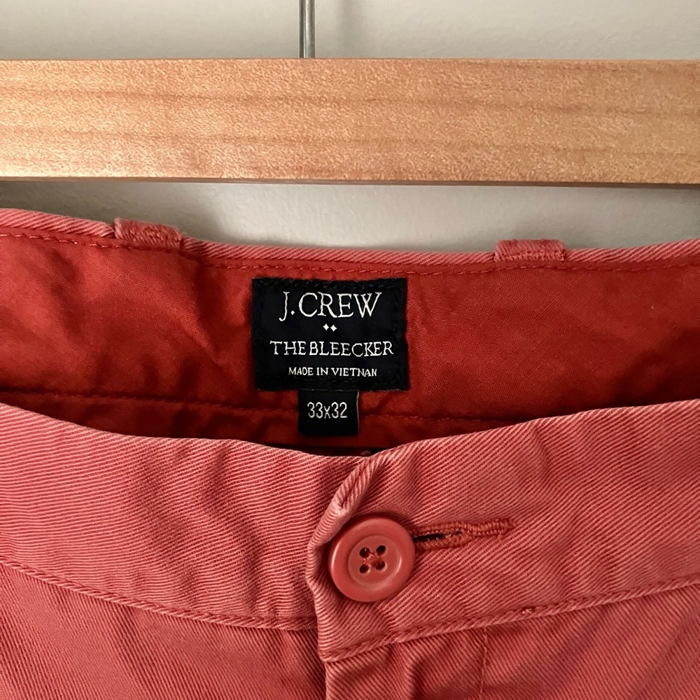J. Crew Mens Coral Bleecker Pants - 33x32 - Picture 2 of 11